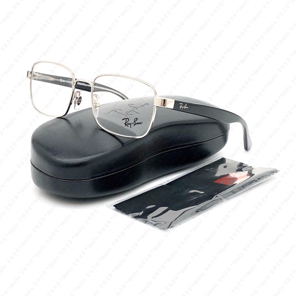 Ray Ban RX6445 2501 51mm Silver Black Eyeglasses